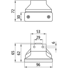 Flatpoint I LED, 24 V, white, 0.50 m, P&amp;R, Valeo bracket