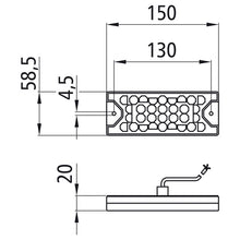 MiniLED II, 12/24 V, indicator/stop/parking light, 500 mm