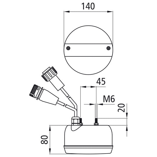 3-chamber light, 24 V,right,7-pin ASS(male)7-pin ASS(female)