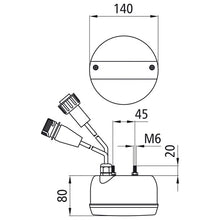 3-chamber light, 24 V,right,7-pin ASS(male)7-pin ASS(female)