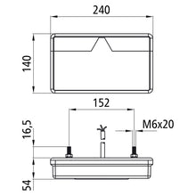 MultiLED II, 12/24 V, left, high, 0.5 m, open end, w. NSL, RFS