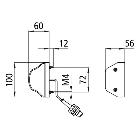 Regpoint, 24 V, KZL, 0.70 m, 2-pin ASS