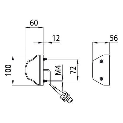 Regpoint, 24 V, KZL, 0.70 m, 2-pin ASS