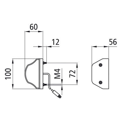 Regpoint LED, 12/24 V, KZL, 0.50 m, 3-pin ASS