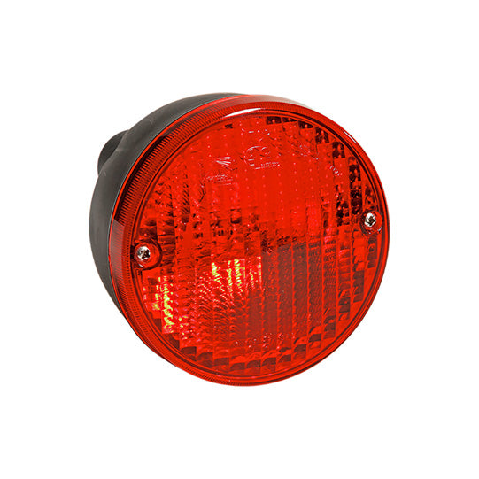 Rear fog light, 24 V, 1.20 m, 2-pin ASS, 140 mm Ø