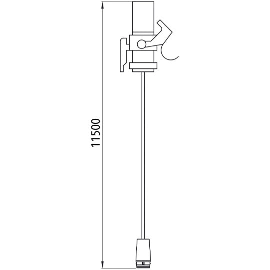 Supply cable with 15-pin plug/ADR, 11.50 m