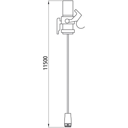 Supply cable with 15-pin plug/ADR, 11.50 m