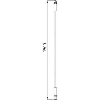 Extension, 3-pin ASS, socket/pin, 1500 mm