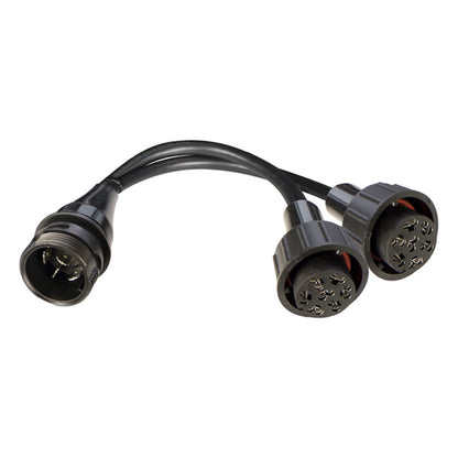 Cable distributor, 7-pin ASS, 1 x pin, 2 x socket, cable 200 mm