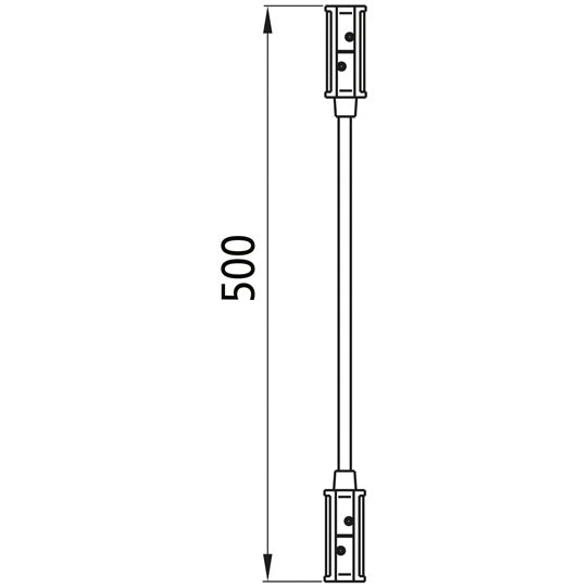 P&amp;R connection, cable 0.50 m