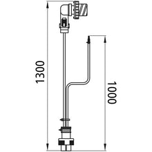 Rear light supply cable, left, 7-pin ASS plug, 1300 mm