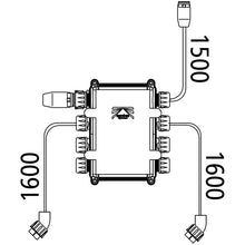 Distributor ASS, luminaire supply line, 1600 mm, LP 30