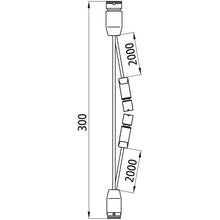 Intermediate adapter main cable, 17-pin ASS LP20/LP30, f. stand