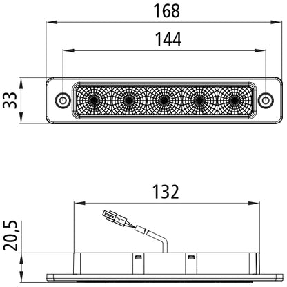 Posipoint IV LED, 12/24 V, 0.1 m