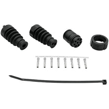 Connector set, 8-pin bayonet, socket and pin black
