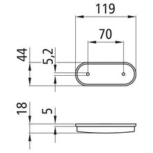 Unipoint LED, 24 V, position light white, without cable