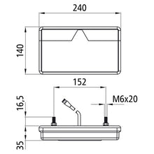 MultiLED II, 12/24V, left, flat, 7-pin ASS, flat,0.5m,w.NSL,RFS