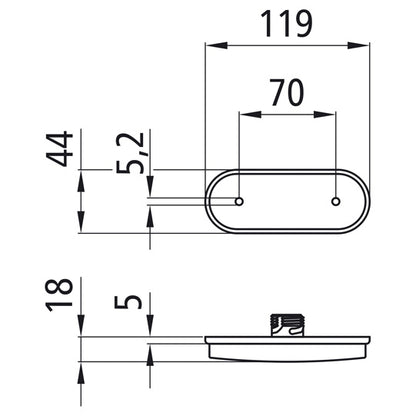 Unipoint LED, 24 V, SML, without cable, without screws