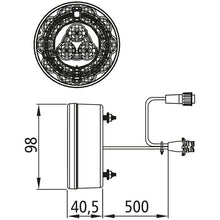 Braspoint 98 LED, 12/24 V, 3-function, 7-pin AMP