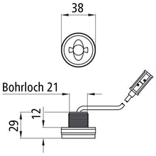 Monopoint II LED, 12/24 V, posti light white, 3.50