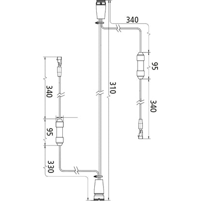 SMCG connection cable for blinker control, 24 V