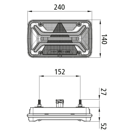 MultiLED III, 12/24 V, re, 7-pin AMP, 1 x 2-pin Supers.,SMCG
