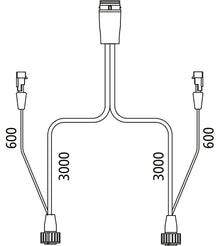 17-pin LP20, 2x7-pin AMP, 2x2-pin Supers, 3 m