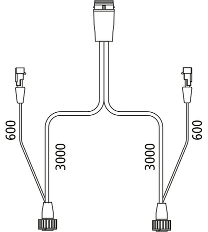17-pin LP20, 2x7-pin AMP, 2x2-pin Supers, 3 m
