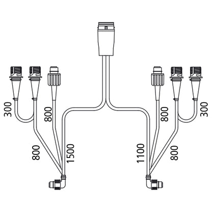 Distributor cable ASS, ADR, LP 20, 1500 mm/1100 mm ASS