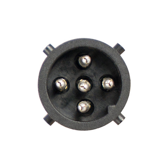 Connector set 5-pin bayonet, pin, black