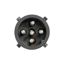 Connector set 5-pin bayonet, pin, black