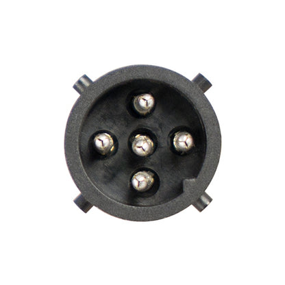Connector set 5-pin bayonet, pin, black