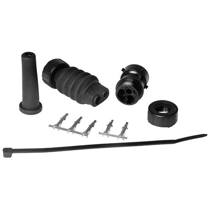 Connector set 5-pin bayonet, pin, black