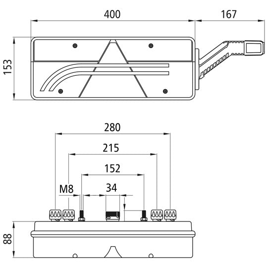 Europoint III LED, 24 V, right, 7-pin ASS + 4x2-pin, URA, OEM