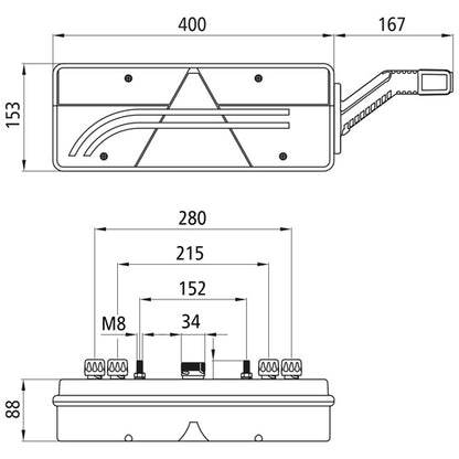 Europoint III LED, 24 V, right, 7-pin ASS + 4x2-pin, URA, OEM