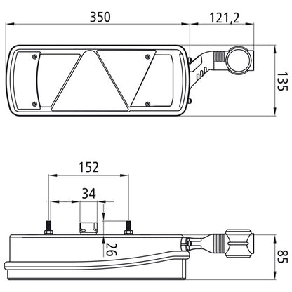 Ecopoint II, 24 V, right, with triangle, 7-pin ASS, OEM