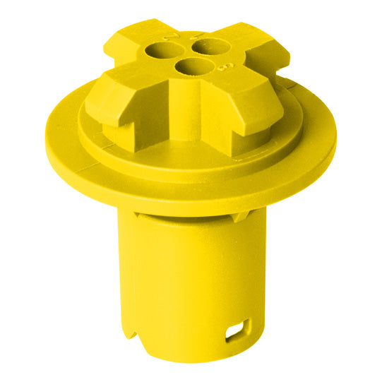 Plug-in housing 3-pin ASS 3, pin, yellow