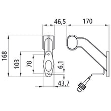 Superpoint II, 24 V, left, 0.5 m, 2-pin ASS