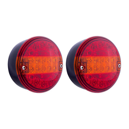 Lamp set, 12/24V, 2x3-chamber lamp LED, 7-/2-pin AMP, left