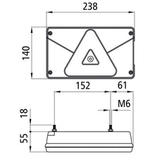 Multipoint V, 12 V, left, grommet, with triangle,NSL,OEM