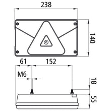 Multipoint V, 12 V, right, grommet, with triangle,NSL,OEM