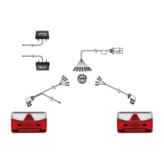 Basic lighting system AgriLED I, 12 V, LCG, w. Regpoint Small