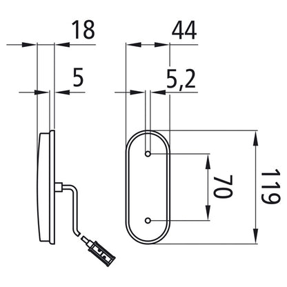 Unipoint LED vertical, 24 V, SML, 1.5 m, P&amp;R, OEM