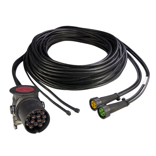 Supply cable,15-pin plug, 2x 5-pin bay.8110mm,2xDC