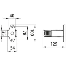 Superpoint IV LED, 12/24 V, left, straight, rt/ws/ge, 1.00 m,DC