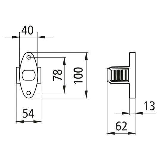 Superpoint IV LED, 12/24 V, L, surf.-mnt, 1.00 m