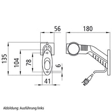 Superpoint III LED, 24 V, re, rt/ws/ge,1.5m,2-pin Superseal,OEM