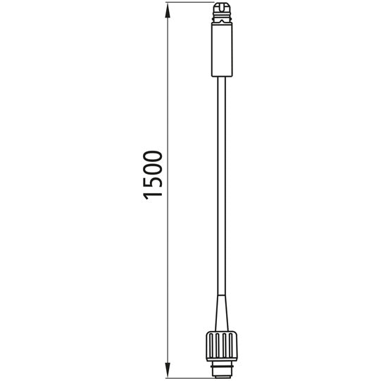 Connection cable Unipoint, 3-pin ASS/2-pin ASS Unipoint, 1500mm