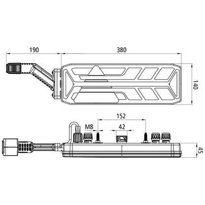 EcoLED III, 24 V, left, URA, 7-pin + 4x2-pin ASS, SMCG, OEM