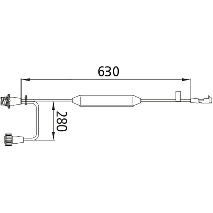 SMCG AMP connection cable for blinker control, 24 V, OEM